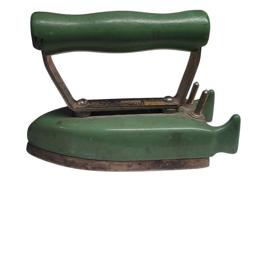Waage Traveler's Iron Vintage Electric Green Handle‎